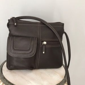 Leather shoulder bag/purse
